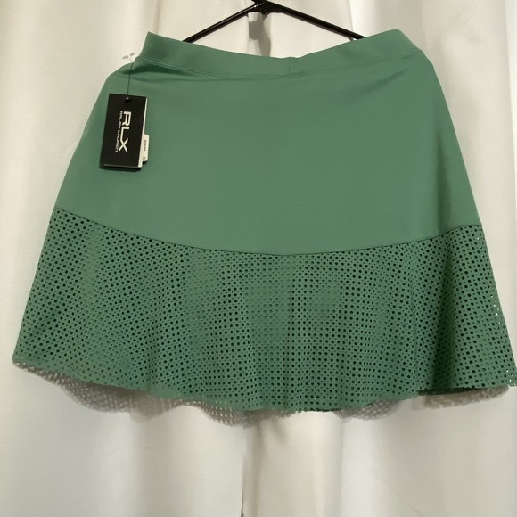 Ralph Lauren Pants - RALPH LAUREN Women's RLX Eyelet Interlock Golf Tennis Pickleball Skort Small NWT